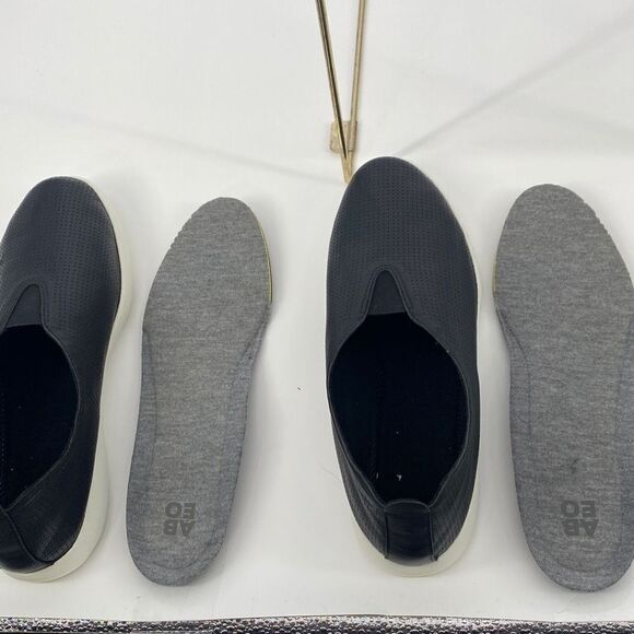 ABEO Virge Leather Comfort Slip -On Flats Breathable Black 8.5 New - Picture 11 of 11